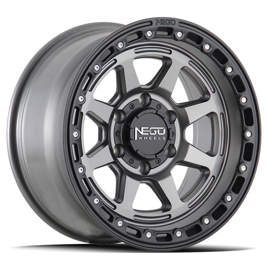 Negu Negn08 Matte Gunmetal Satin Black Lip
