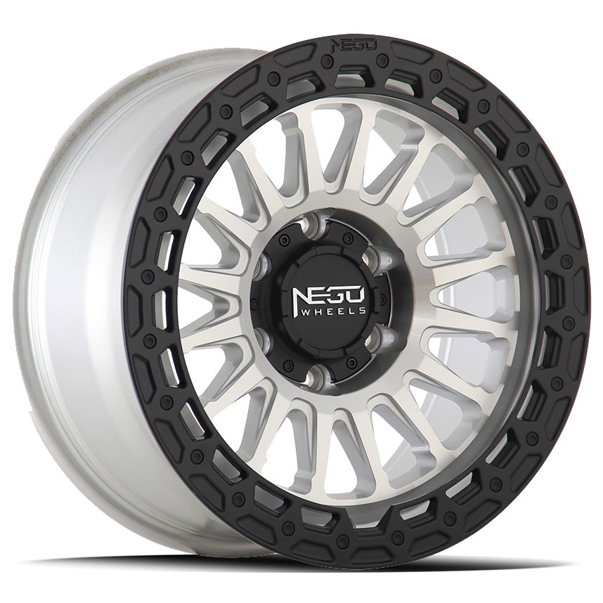 Negu N12 Silver Machined Matte Black Lip