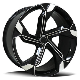 Replica Audi Black Machined Face