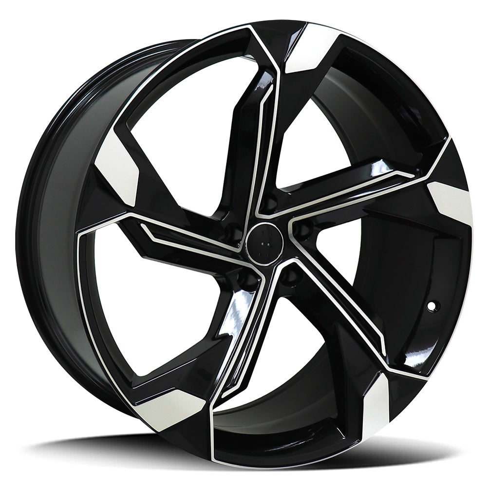 Replica Audi Rea6136bmf Black Machined Face