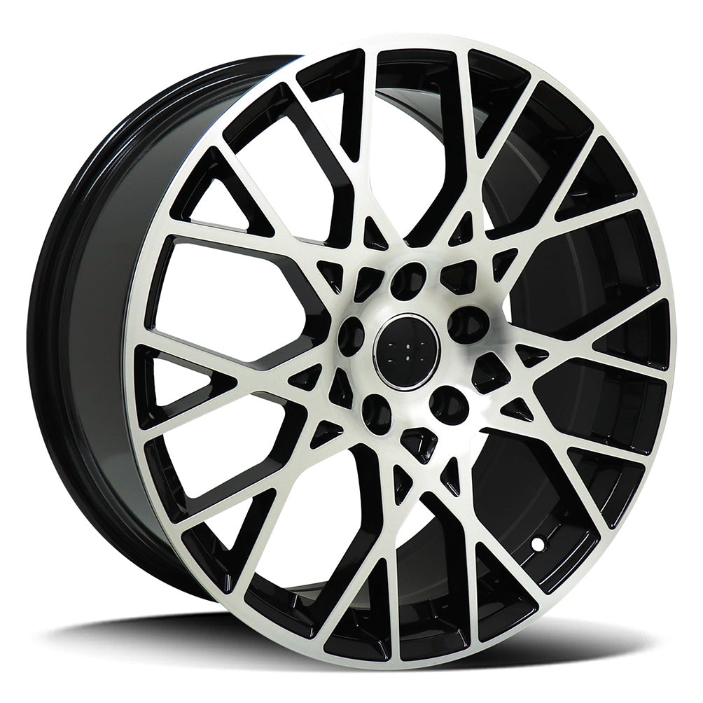 Replica Audi Gloss Black Machined Face