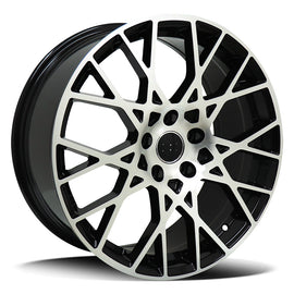 Replica Audi Gloss Black Machined Face