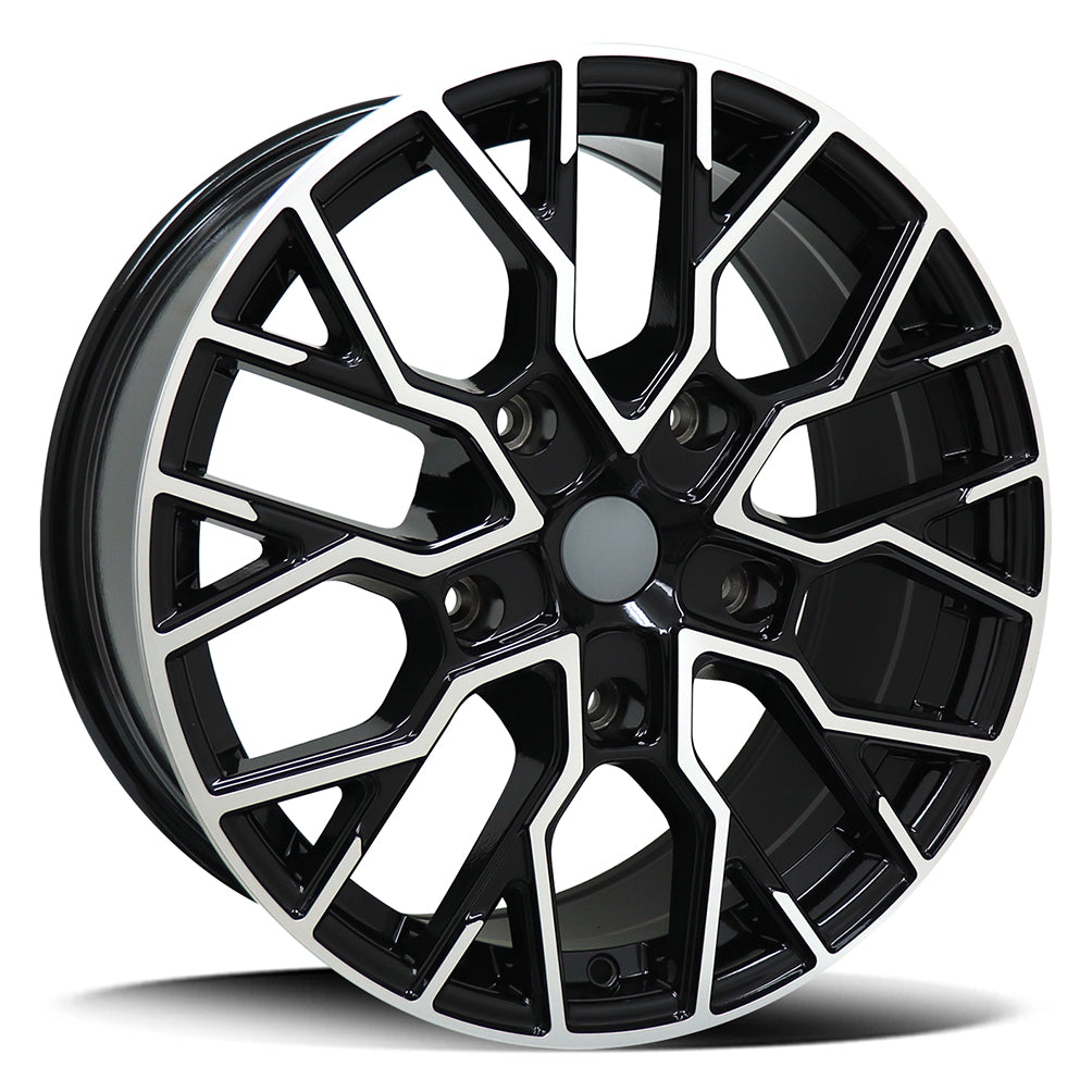 Replica Ford Gloss Black Machined Face