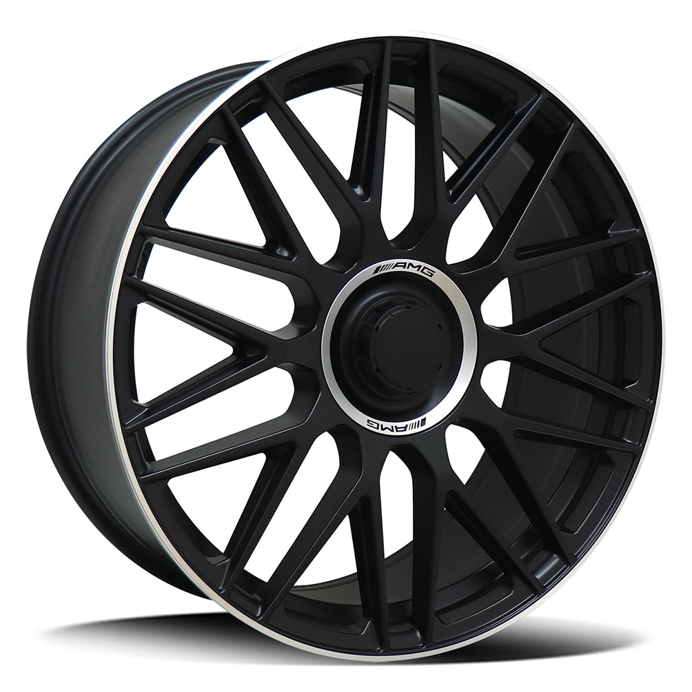 Replica Mercedes Matte Black Milled Lip