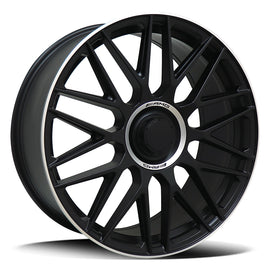 Replica Mercedes Matte Black Milled Lip