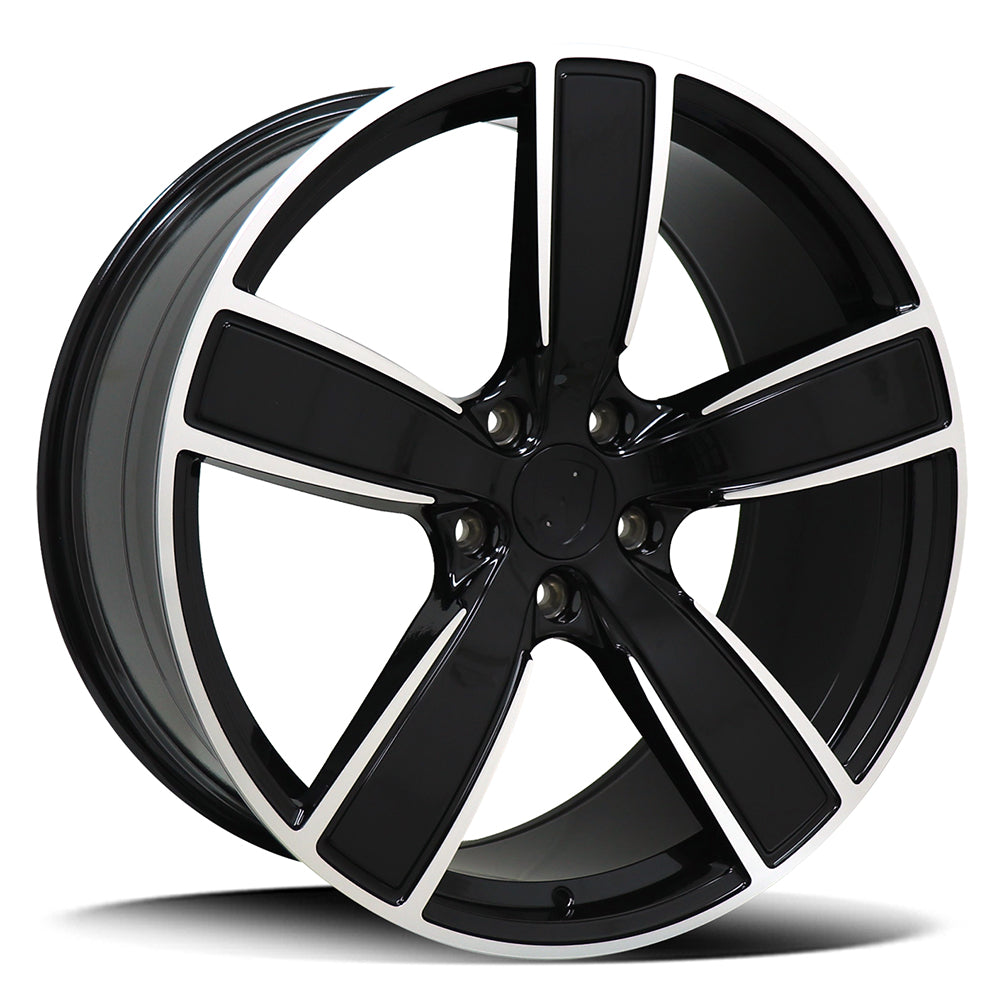 Replica Porsche Gloss Black Machined Face