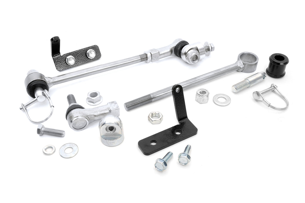 Jeep Front Sway Bar Disconnects 3.5-6 Inch Jeep Cherokee XJ (84-01)/Comanche MJ (86-92)