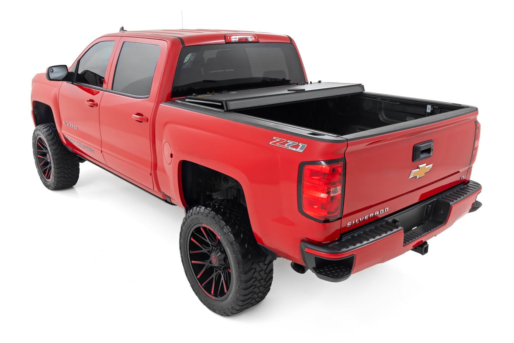 Hard Tri-Fold Flip Up Bed Cover Chevy/GMC 1500/2500HD/3500HD (14-19)
