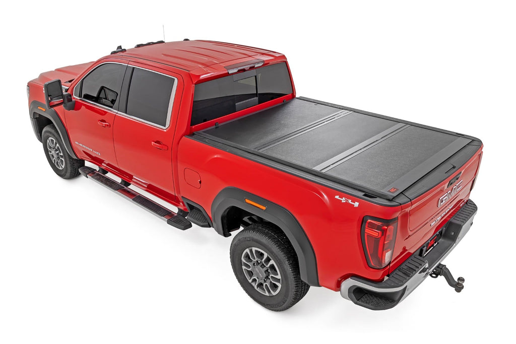 Hard Low Profile Bed Cover 6'9" Bed Rail Caps Chevy/GMC 2500HD/3500HD (20-26)