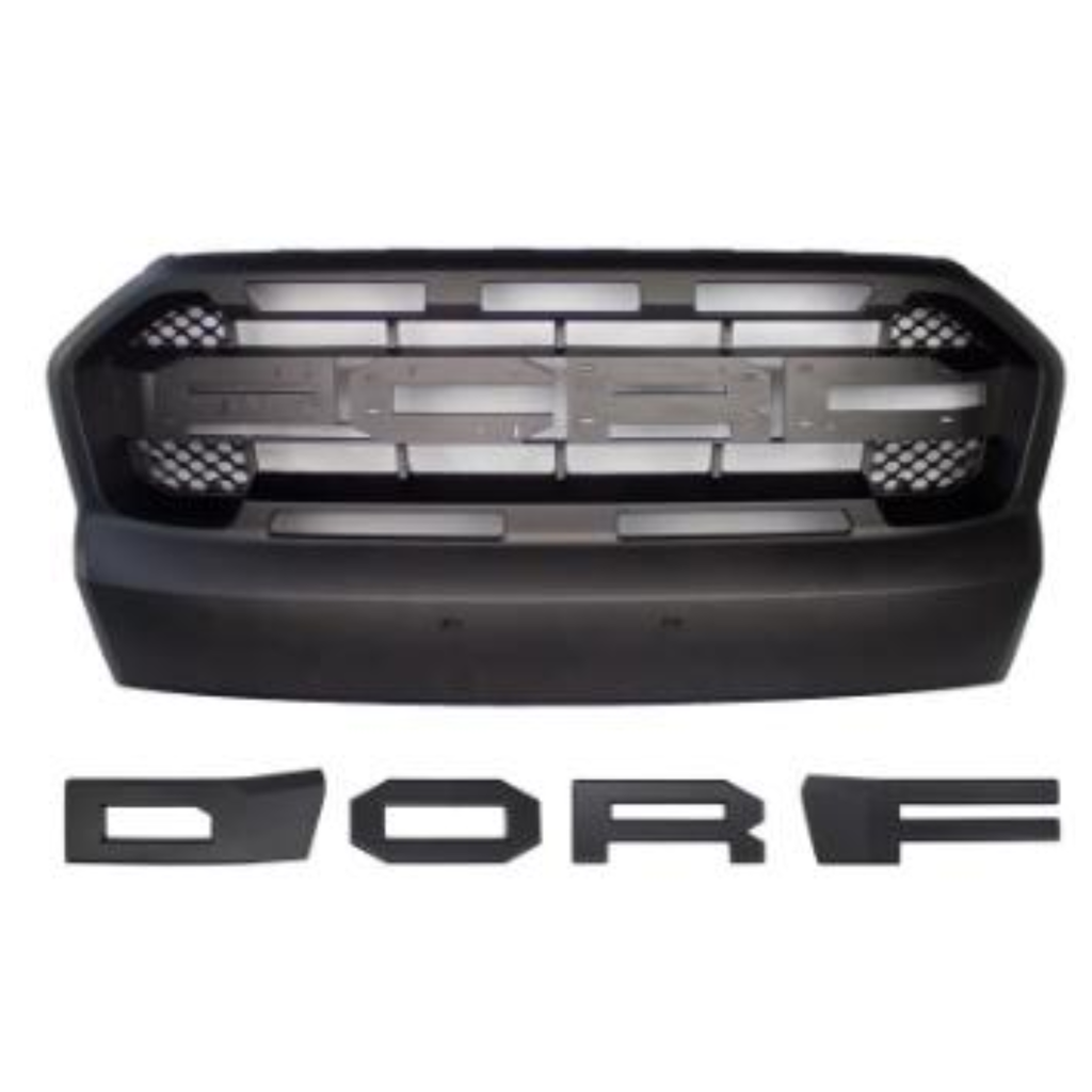 2015–2017 Ford Ranger Raptor Style Front Grille – Matte Black