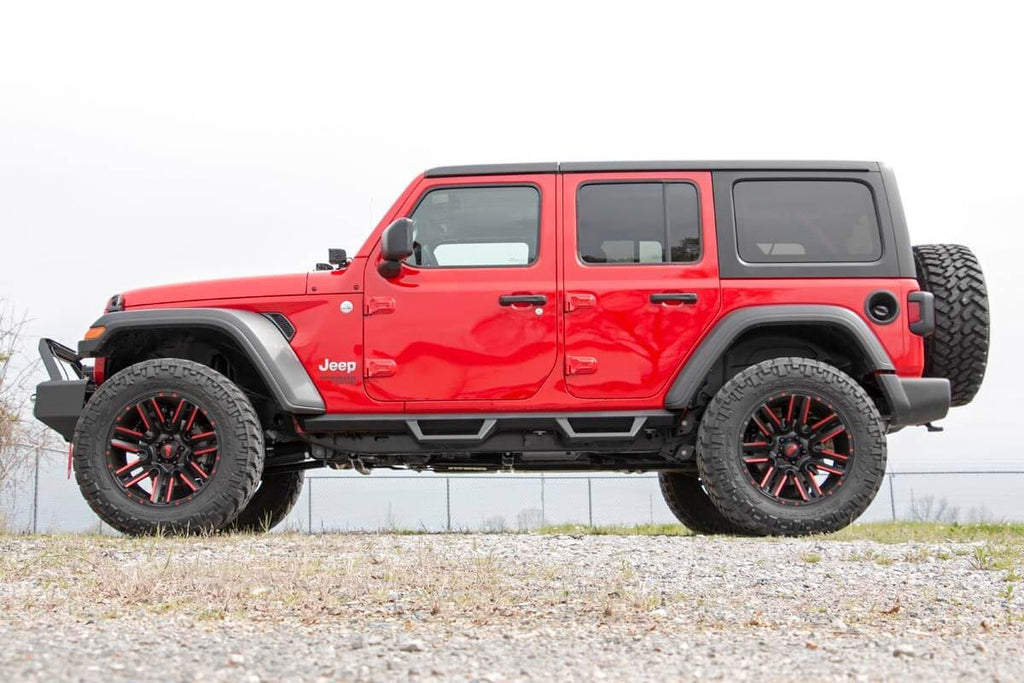 Contoured Drop Steps 4 Door Jeep Wrangler JL (21-25)/Wrangler Unlimited (18-25)