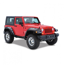 Load image into Gallery viewer, 2007–2018 Jeep Wrangler JK Extra Wide Fender Flares – Bushwacker Style | Matte Black