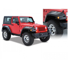 Load image into Gallery viewer, 2007–2018 Jeep Wrangler JK Extra Wide Fender Flares – Bushwacker Style | Matte Black