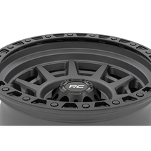 Load image into Gallery viewer, Rough Country 85 Series Wheel Simulated Beadlock Gunmetal Gray/Black