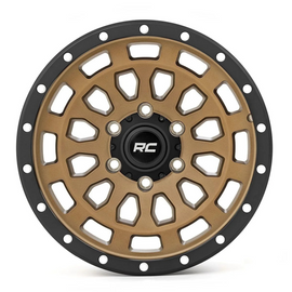 Rough Country 87 Series Wheel Simulated Beadlock Bronze/Black
