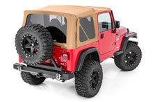 Load image into Gallery viewer, Jeep Replacement Soft Top Spice 97-06 TJ Wrangler Half Steel Doors Rough Country