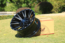 Load image into Gallery viewer, TW Blade 20x10 6/139.7 -12 Offset Gloss Black with Milled Accents