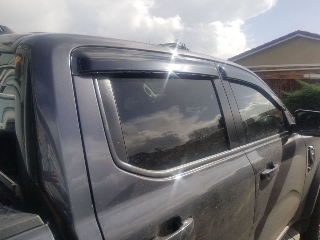 Ford Ranger Next-Gen/VW Amarok 23+ Dark Tint Door Window Visors