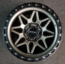 Load image into Gallery viewer, 4 17&quot; 4x4 mags ROCKA 17x9 6/139.7 -12 Satin Bronze Black lip Hilux Landcruiser