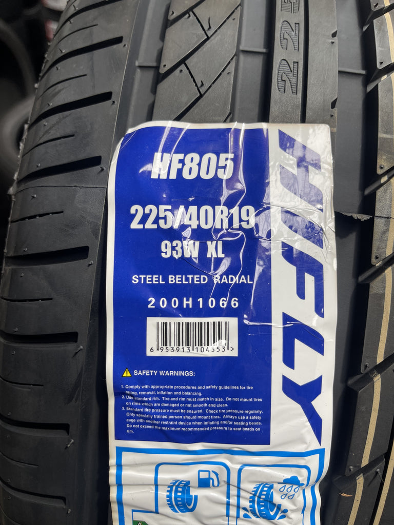 4 new 19" wheels and tyres 19x8 5/114.3 45p black DTM Utah 225/40R19 Hilfly