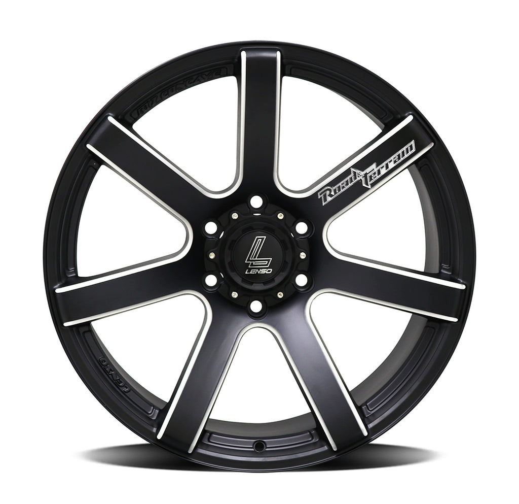4 new 20" Lenso RTC mags 20x9 6/139.7 10p Milled edge Matt Black Hilux Ranger
