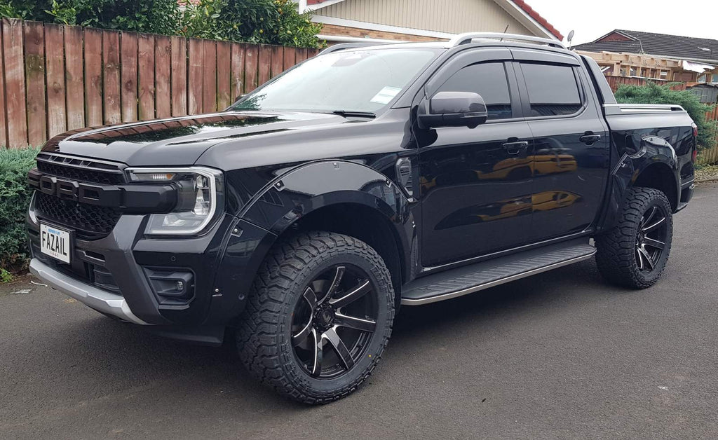 4 new 20" Lenso RTC mags 20x9 6/139.7 10p Milled edge Matt Black Hilux Ranger